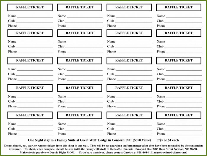 Raffle Sheet Template Excel Raffle Sheet Template Excel
