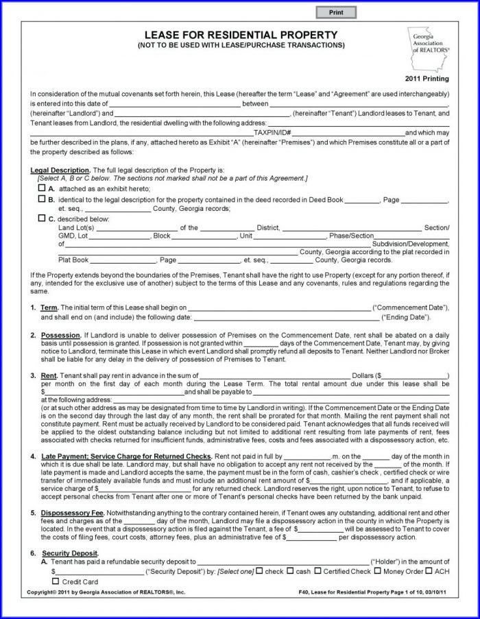 Rental Agreement Lease Template Word Rental Agreement Lease Template Word
