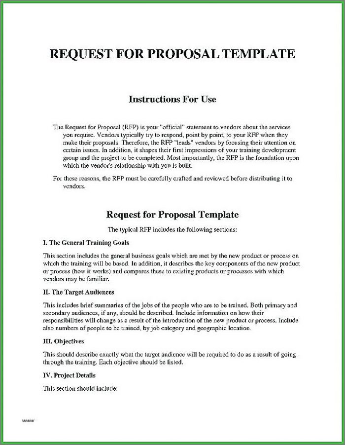 Request For Proposal Simple Rfp Template Request For Proposal Simple Rfp Template