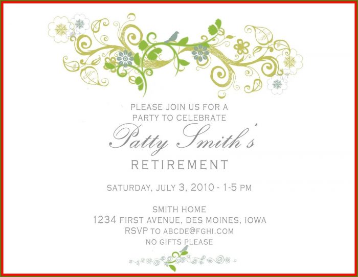 Retirement Celebration Invitation Template Retirement Celebration Invitation Template