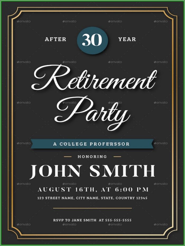 Retirement Party Invitation Template Word Retirement Party Invitation Template Word