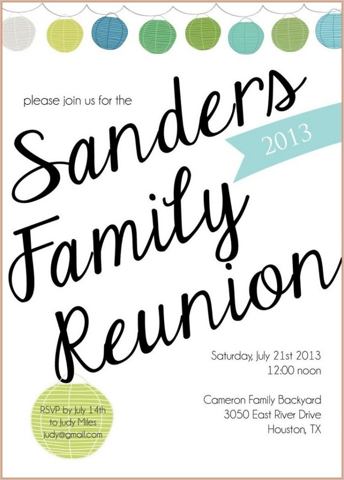 Reunion Invitation Templates Free Download Reunion Invitation Templates Free Download