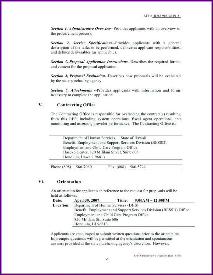 Rfp For Architectural Services Template Rfp For Architectural Services Template