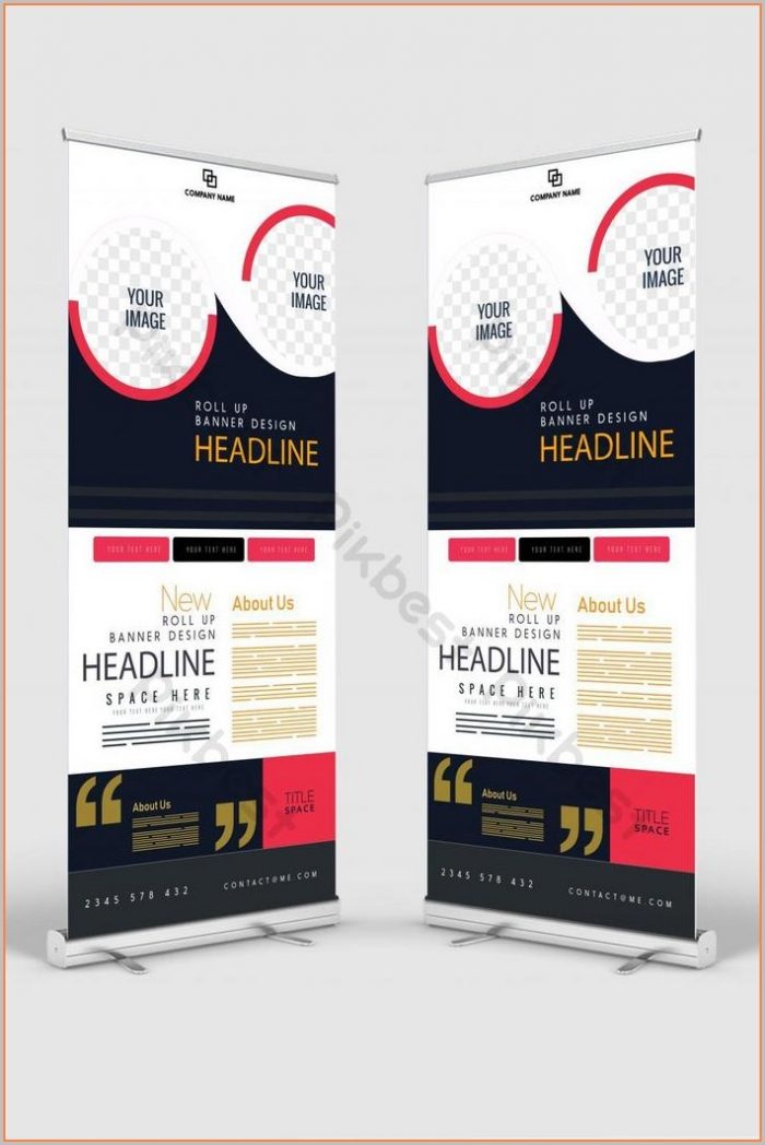 Roll Up Banner Design Template Psd Free Download Roll Up Banner Design Template Psd Free Download