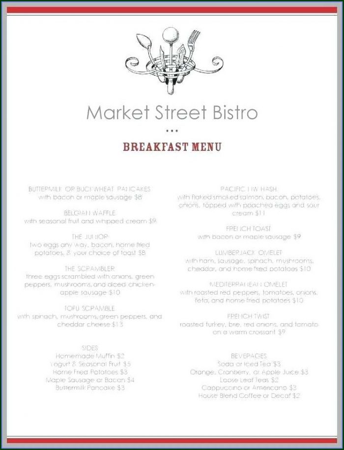 Roman Banquet Menu Template Roman Banquet Menu Template