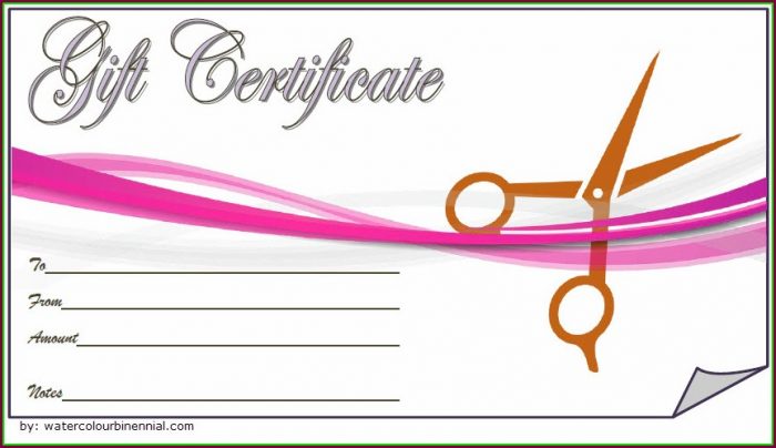 Salon Gift Certificate Template Free Printable Salon Gift Certificate Template Free Printable
