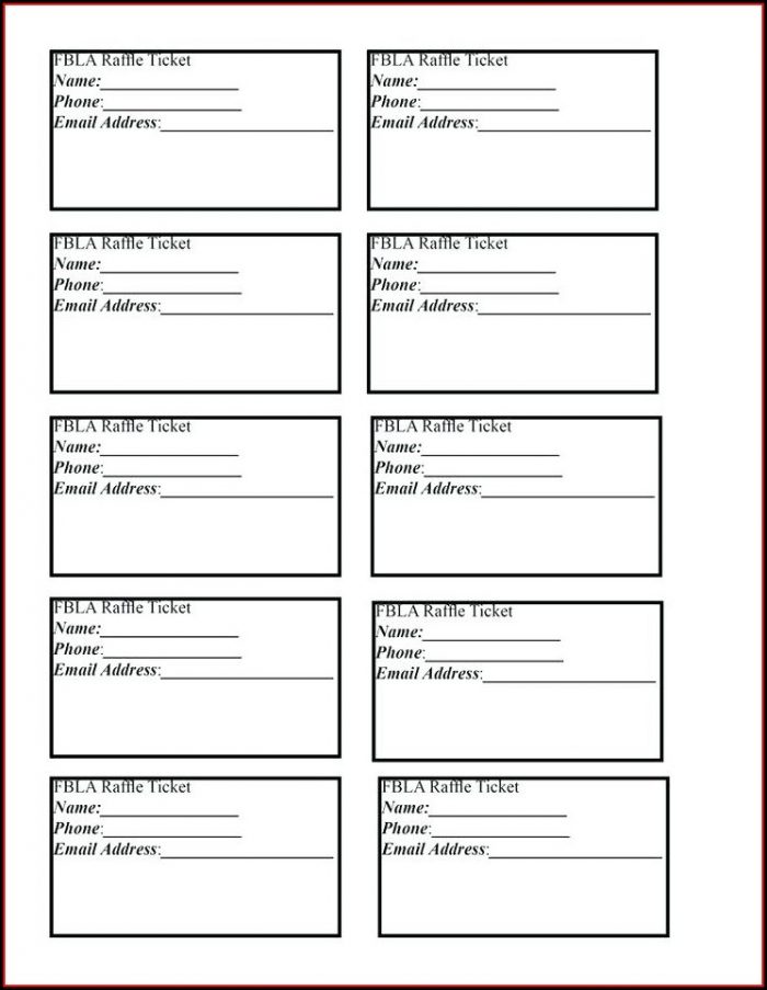 Sample Of Raffle Tickets Templates Sample Of Raffle Tickets Templates