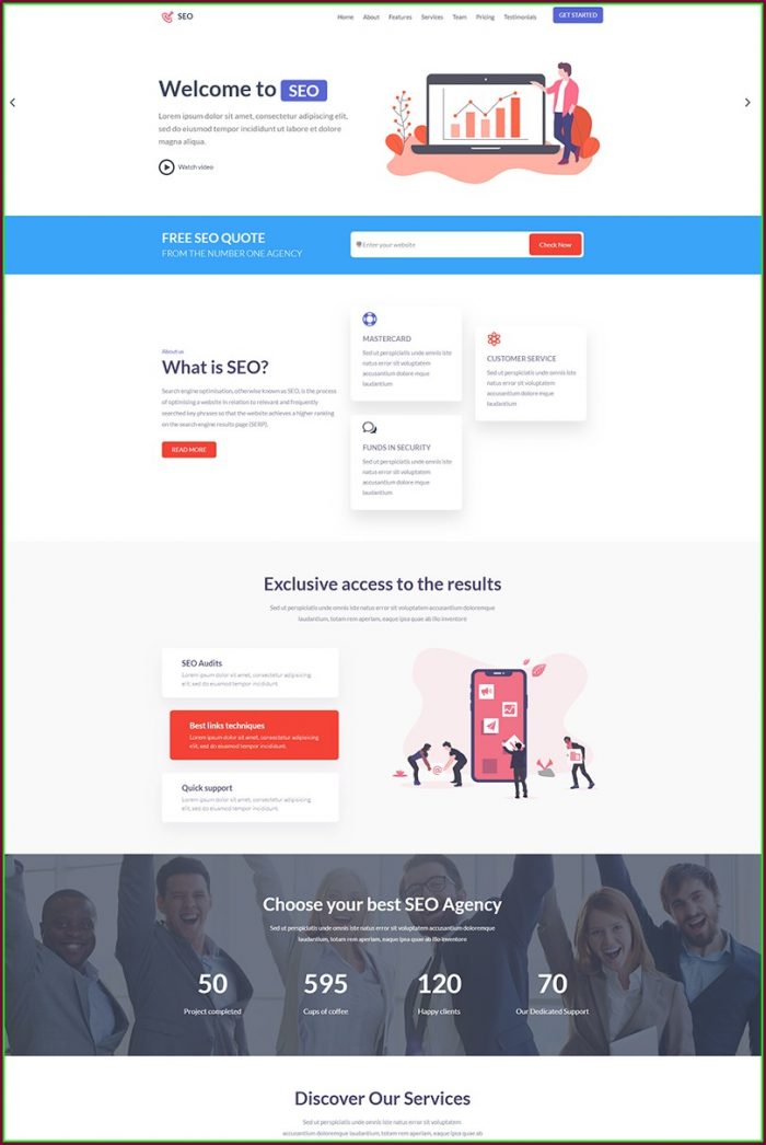 Seo Landing Page Template Seo Landing Page Template