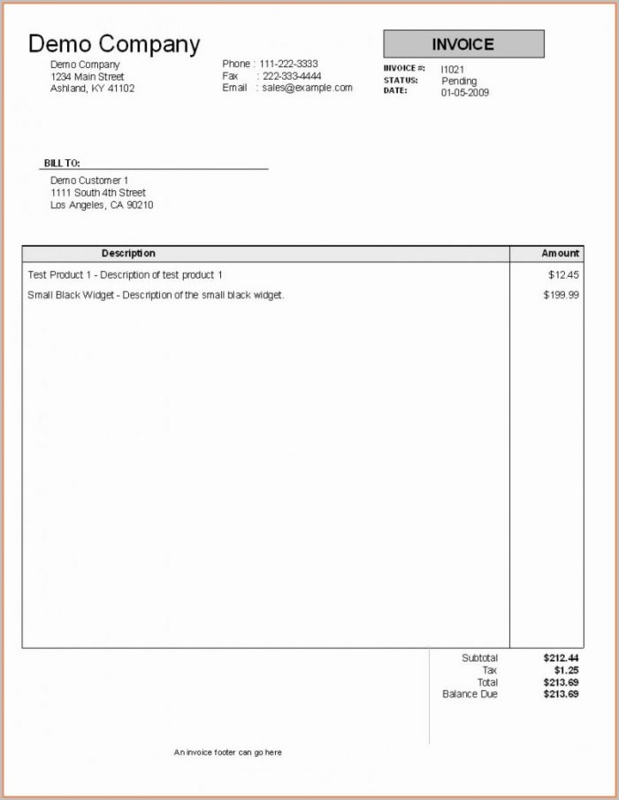Simple Invoice Template For Services Rendered Simple Invoice Template For Services Rendered