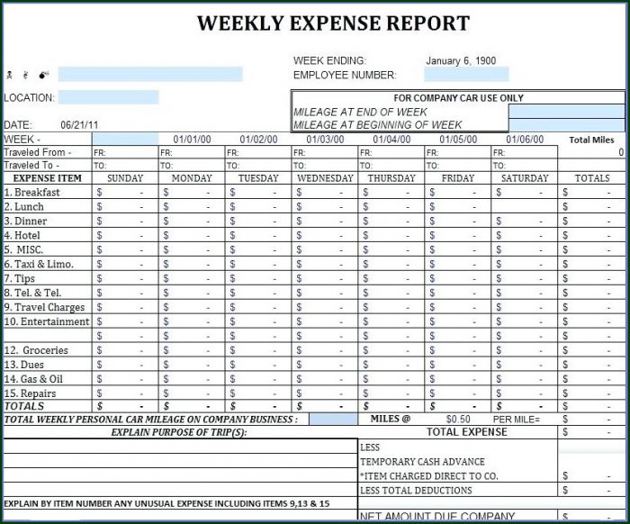 Small Business Monthly Expense Report Template Excel Small Business Monthly Expense Report Template Excel