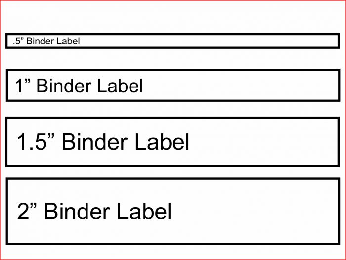 Spine Binder Labels Template Spine Binder Labels Template