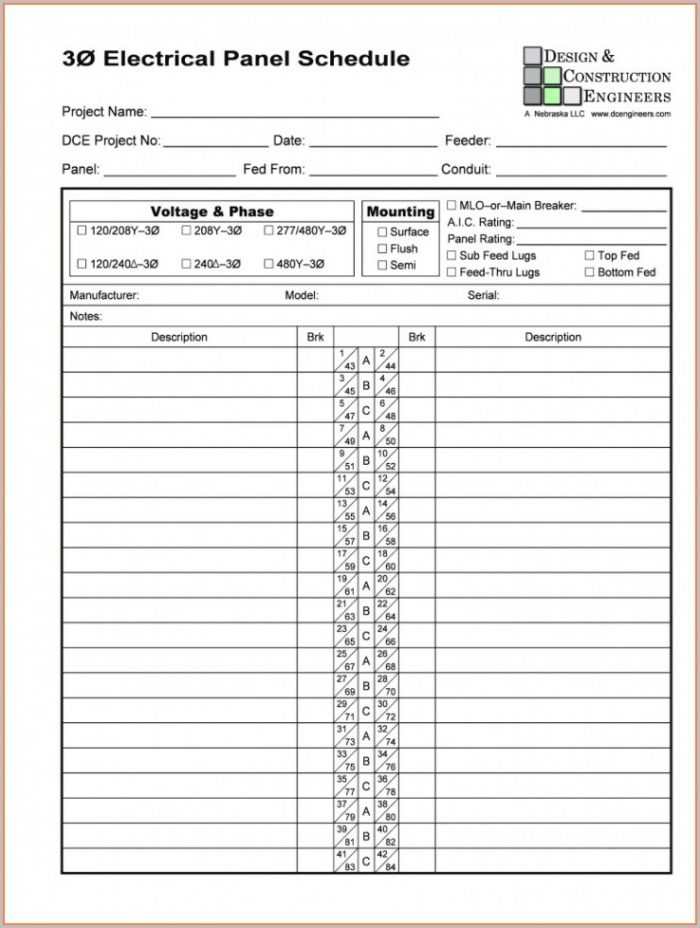 Square D Electrical Panel Label Template Square D Electrical Panel Label Template