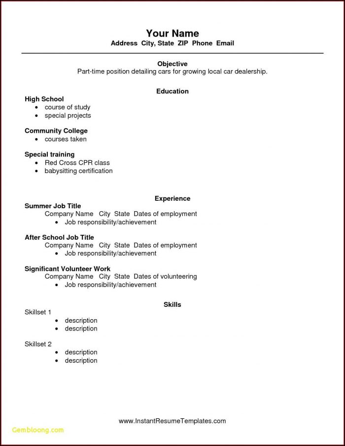 Student Resume Templates Free Student Resume Templates Free