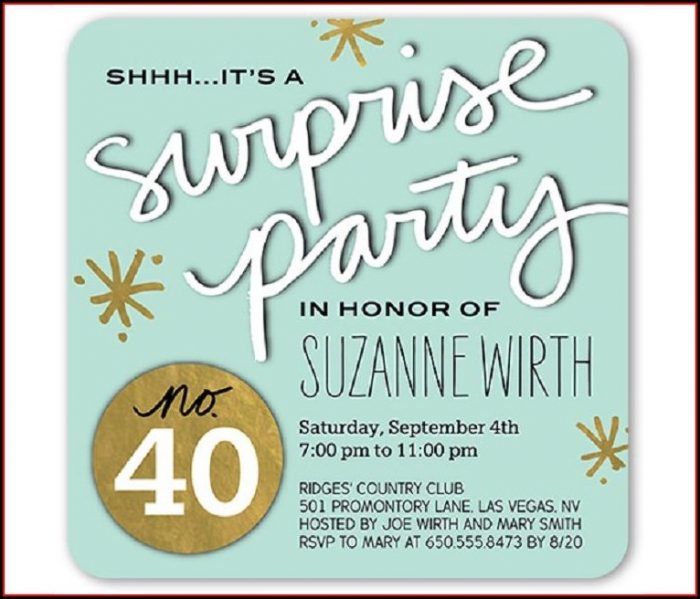 Surprise Birthday Invitation Templates Surprise Birthday Invitation Templates