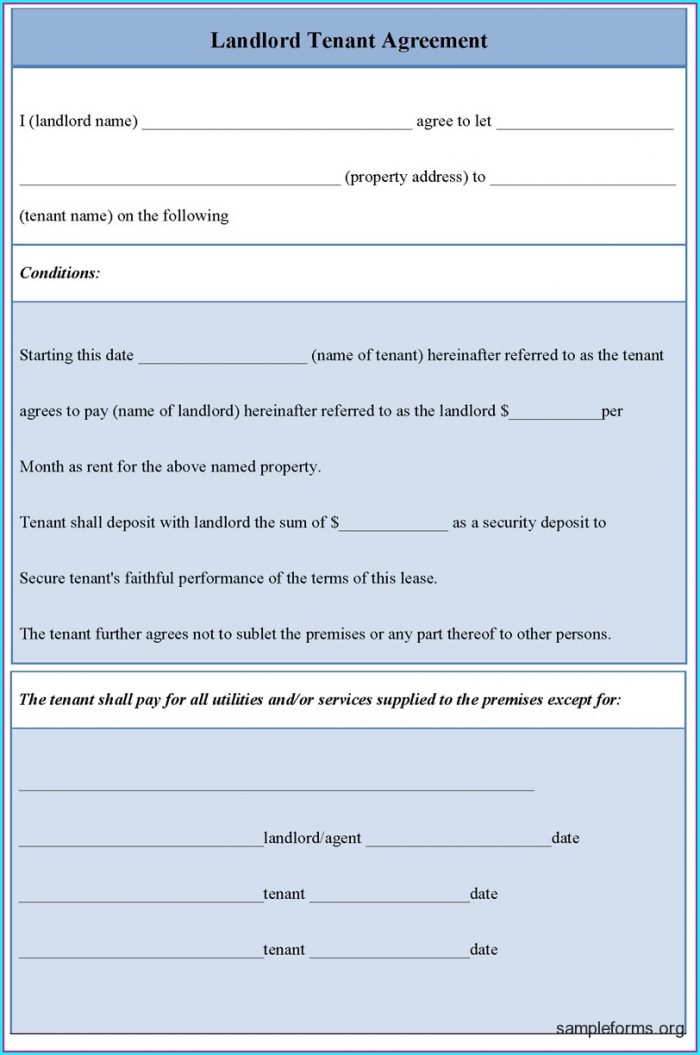 Template Landlord Tenant Agreement Form Template Landlord Tenant Agreement Form