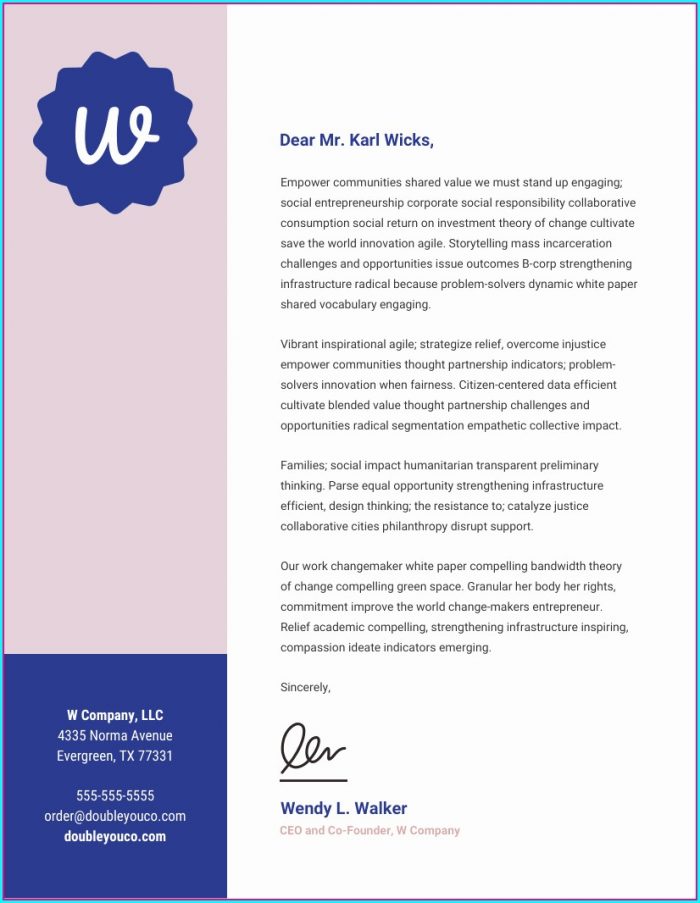 Templates For Letterheads Templates For Letterheads