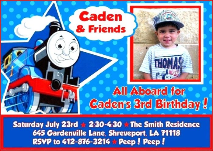 Thomas The Train Ticket Invitation Template Thomas The Train Ticket Invitation Template