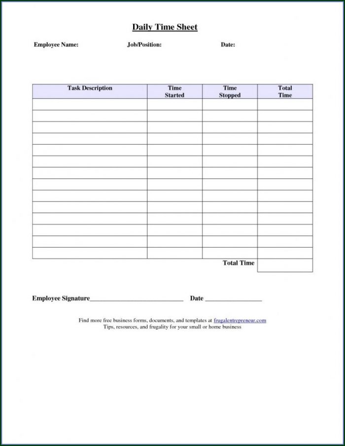 Timesheet Template Free Download Timesheet Template Free Download