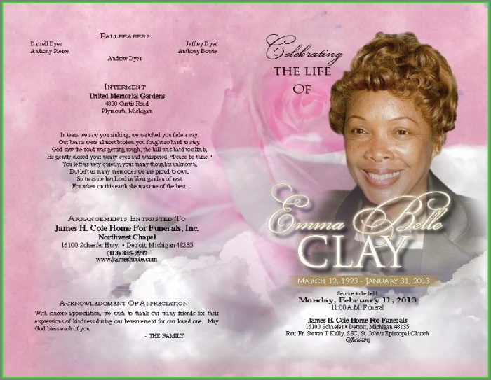 Tri Fold Funeral Program Template Tri Fold Funeral Program Template
