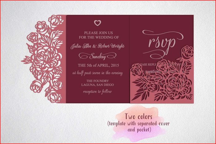 Tri Fold Wedding Invitations Template Tri Fold Wedding Invitations Template