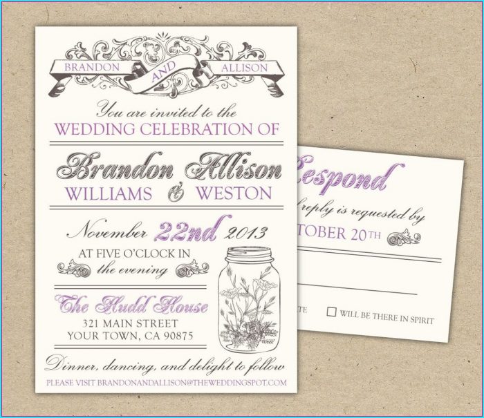 Vintage Wedding Invitation Templates Free Download Vintage Wedding Invitation Templates Free Download