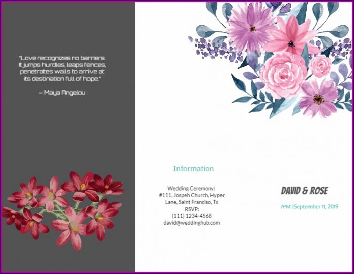 Wedding Brochure Templates Wedding Brochure Templates