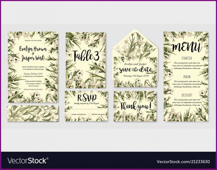 Wedding Invitation Set Templates Wedding Invitation Set Templates