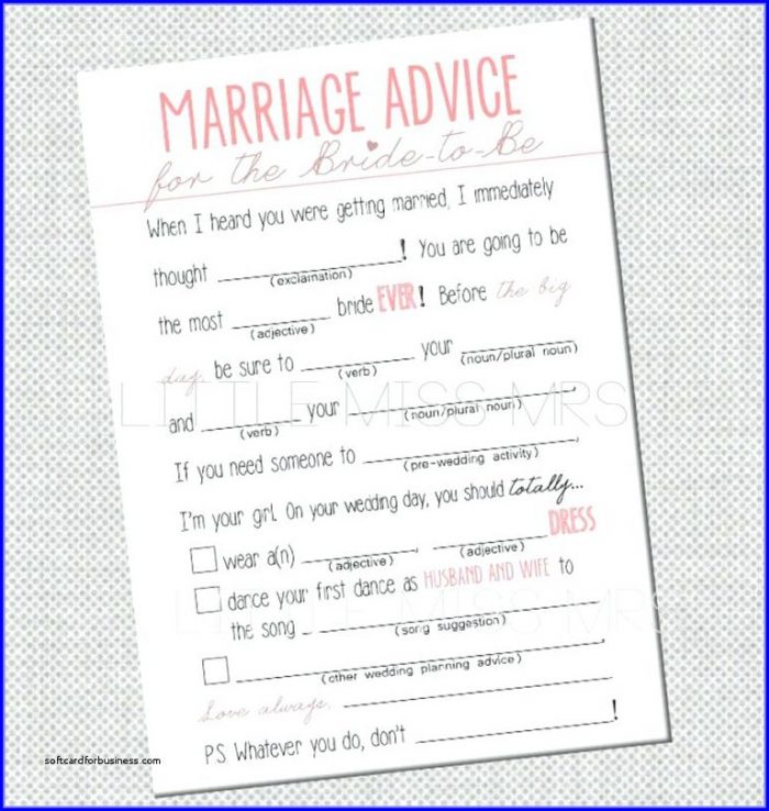 Wedding Mad Libs Template Wedding Mad Libs Template