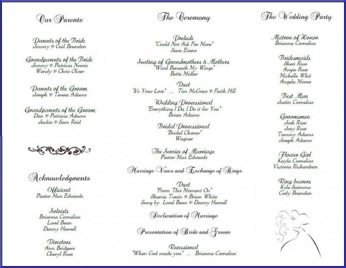 Wedding Reception Program Templates Free Download Wedding Reception Program Templates Free Download