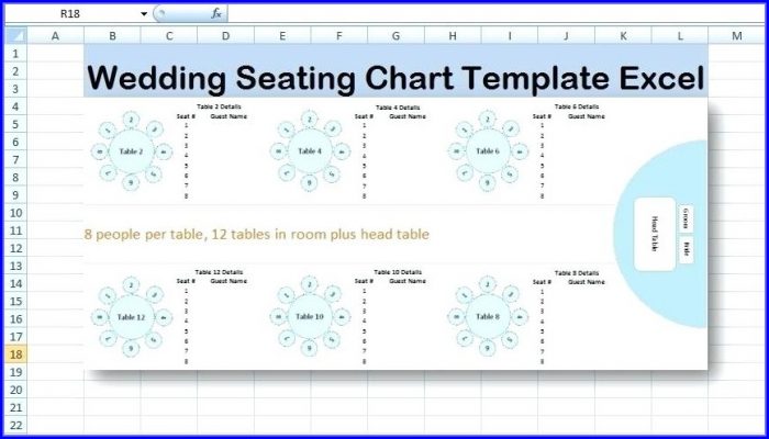 Wedding Seating Chart Template 8 Per Table Wedding Seating Chart Template 8 Per Table