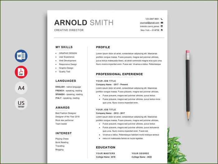 Word Document Modern Free Resume Templates Word Document Modern Free Resume Templates