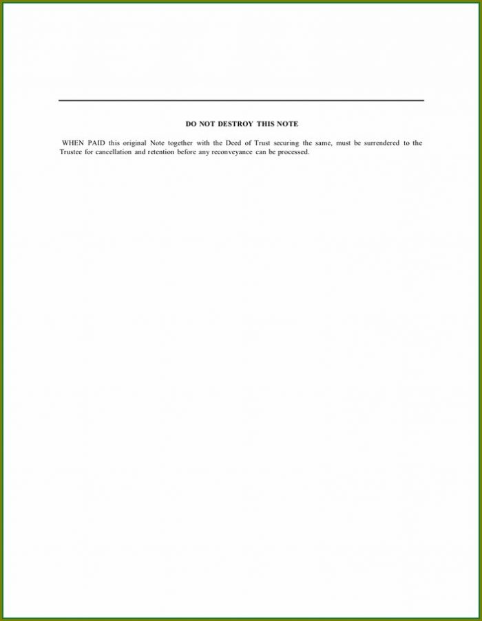 Word Secured Promissory Note Template Word Secured Promissory Note Template