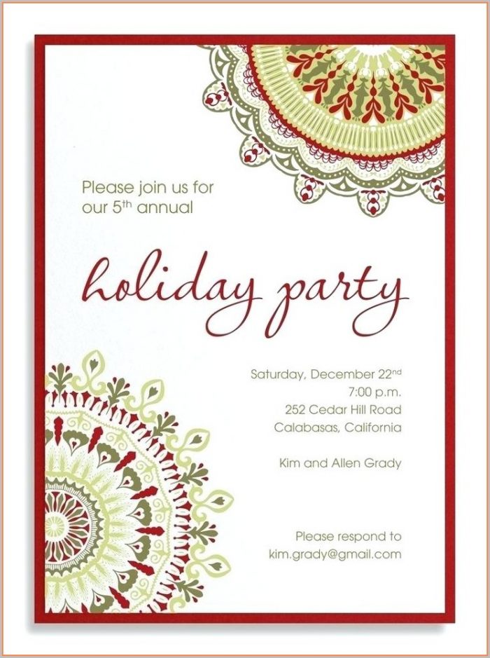 Work Christmas Party Invitation Template Free Work Christmas Party Invitation Template Free