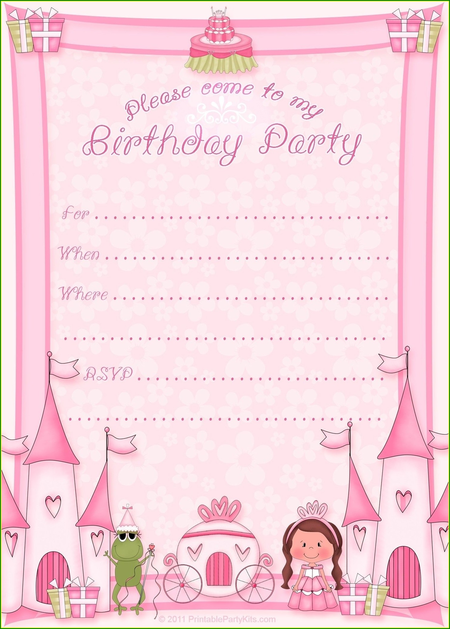 Birthday Invitation Card Free Download