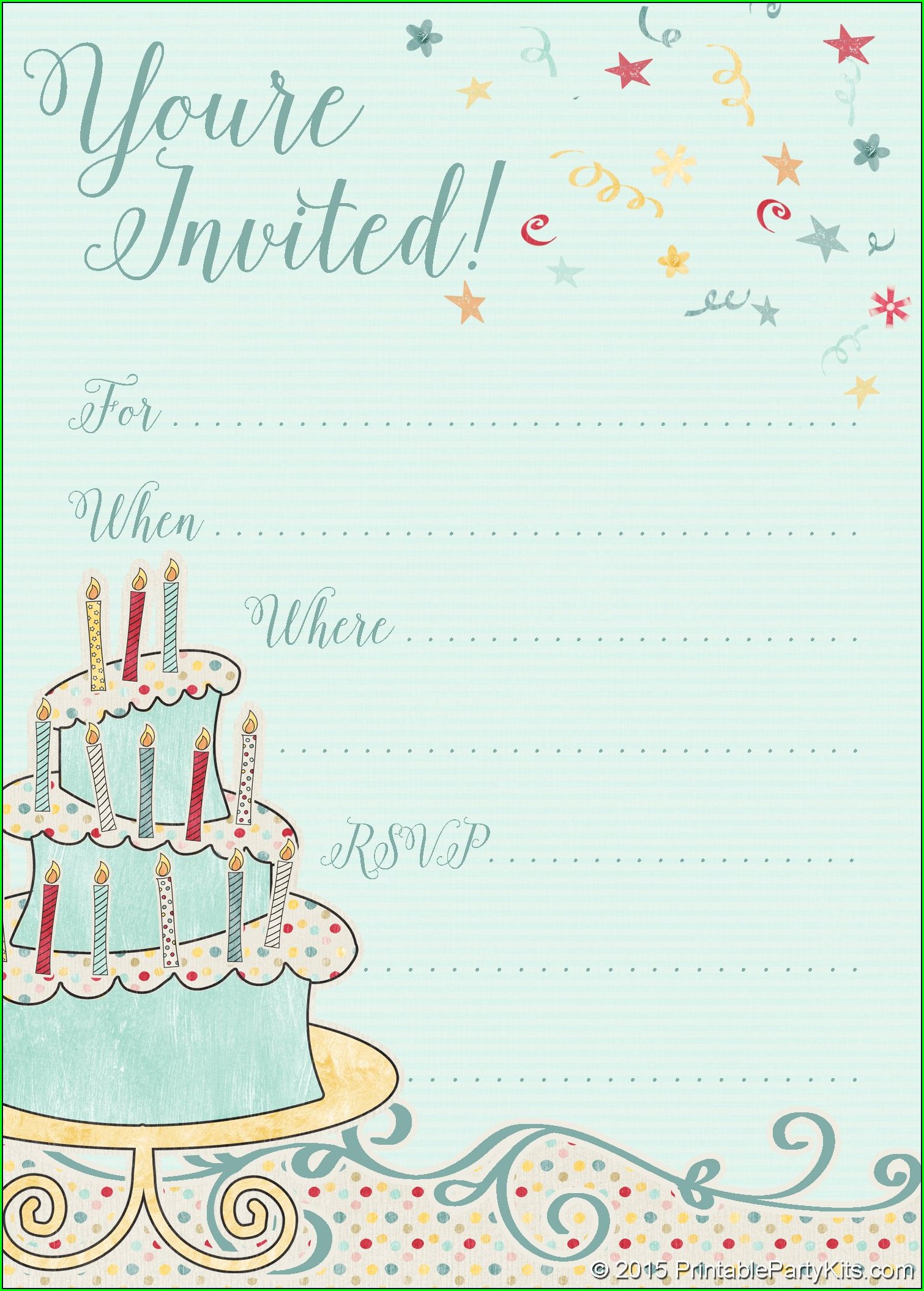 Create Birthday Invitation Card Online Free Download