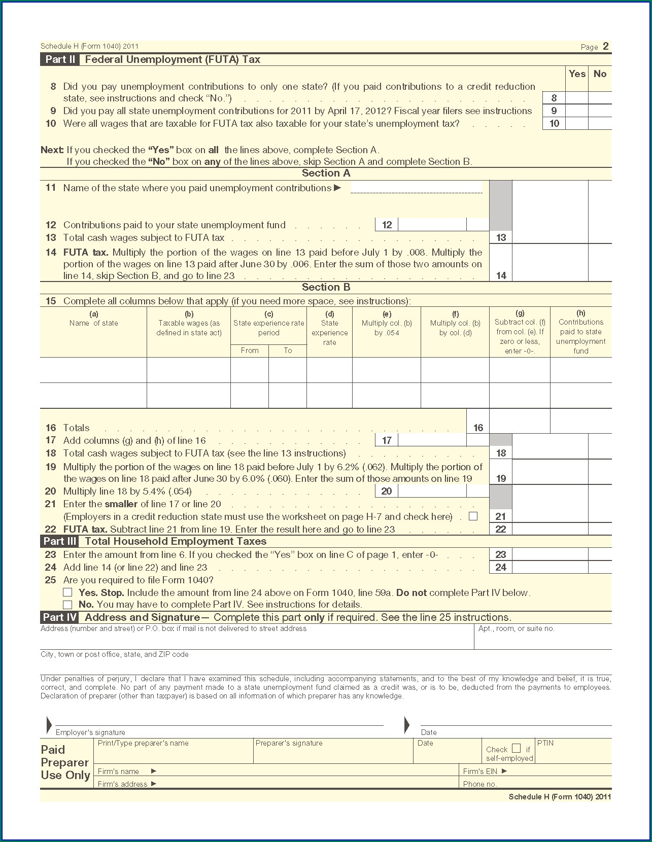 1040 Form 2012 Fillable